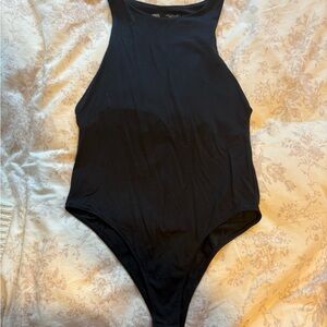 Zara Sleek Black Bodysuit